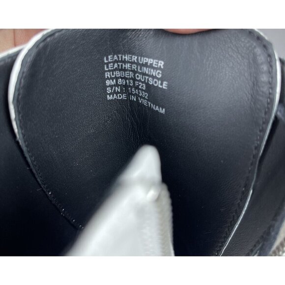 Tory Burch Women's Double T-Croc Embossed White Leather Combat Boots Size 9-NEW - Picture 7 of 7